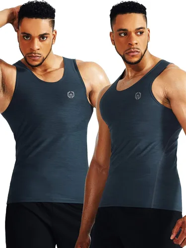 Miniatura 2 de NELEUS Paquete de 3 camisetas de compresión de ajuste seco para hombre