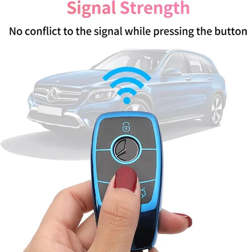 Miniatura 5 de Creativity Adecuado para funda de llaves Mercedes Benz. La caja de llaves de TPU suave avanzada es compatible con CLS CLA GLA AMG A C E S G GLC GLE