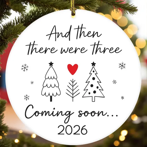 Miniatura 19 de Adornos de Navidad Familiares 2025, Nuestro Primer Adorno de Navidad como Familia de 3, Adorno de Árbol de Navidad, Adornos de Primer Navidad