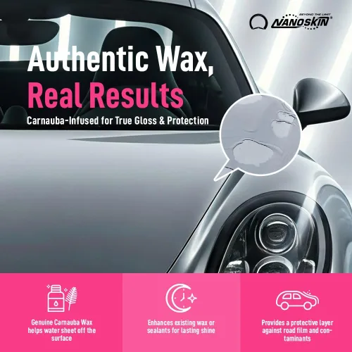 Miniatura 5 de Nanoskin WASH N' WAX con carnauba de 16 onzas – Limpia y brilla en un solo paso Funciona con cañón de espuma, pistola de espuma, lavado de cubo