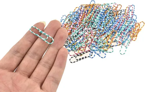 Miniatura 27 de HAHIYO Clips de papel grandes de 1.1 pulgadas (1.102 in) de longitud, clips negros con revestimiento de vinilo para evitar arañazos y desgarros