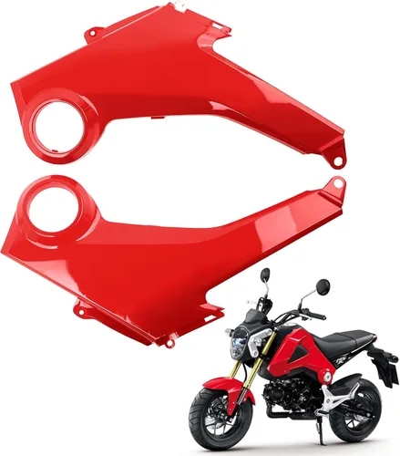 Miniatura 13 de Mokuo Cobertura de Faro Negro para Motocicleta Fit para Honda Grom Msx125 SF 2013-2016 Kit de Carenados Piezas
