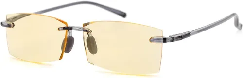 Miniatura 15 de TERAISE Anteojos de lectura sin montura cómodos, ligeros, sin marco, para hombres y mujeres, con bloqueo de luz azul, lentes de computadora Gris