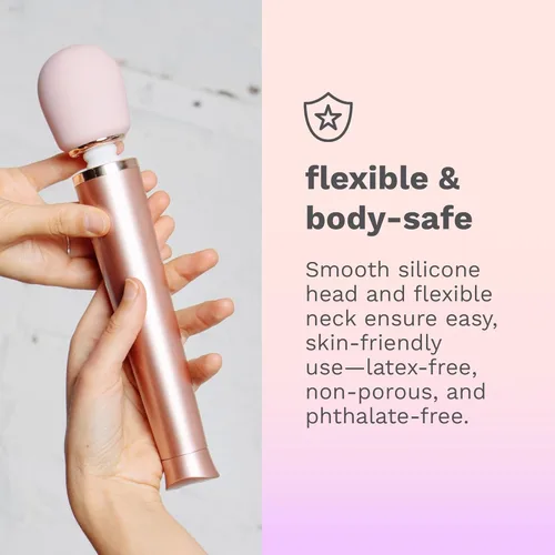Miniatura 4 de Le Wand - Masajeador personal pequeño para mujeres y hombres - Masajeador de varita vibratoria con 10 velocidades ruidosas y 6 patrones de vibración