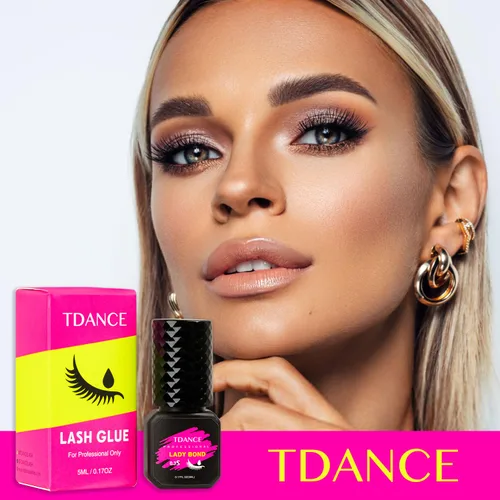 Miniatura 6 de TDANCE Pegamento para extensiones de pestañas, pegamento para extensiones de pestañas, 0.3 segundos, secado/retención – 7 semanas/pegamento