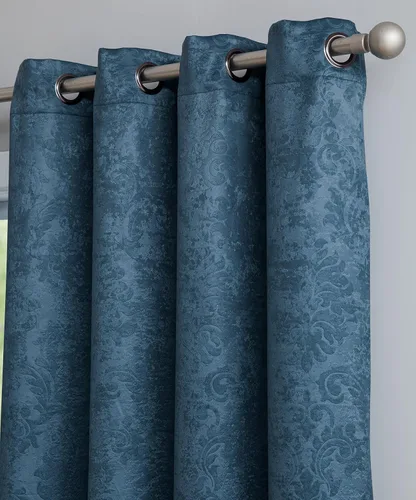 Miniatura 2 de LinenZone Par de Cortinas de Dormitorio Azul Verde Azulado. Estas Cortinas Opacas de Decoración Moderna son una Gran Opción como Cortinas de Ventana