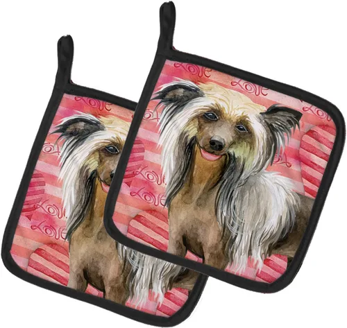 Miniatura 232 de Caroline's Treasures BB9655PTHD - Juego de soportes para ollas de cocina resistentes al calor, almohadillas calientes para horno, 7 1/2 x 7 1/2
