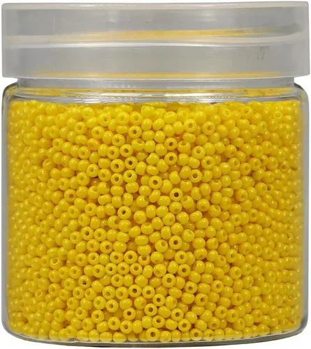 Miniatura 33 de Bala&Fillic Tamaño casi uniforme Cuentas de semillas redondas de color verde ejército de 2 mm Aproximadamente 10000 piezas/110 gramos en caja