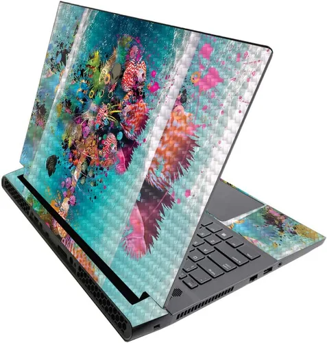 Miniatura 443 de MightySkins - Skin brillante con purpurina para Alienware M17 R3 (2020) y M17 R4 (2021) - Diversión de los años 90 Acabado duradero con purpurina