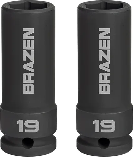 Miniatura 2 de BRAZEN Paquete de cuatro enchufes de 0.236 in (unidad de 1/4 pulgadas, 6 pt, tipo múltiple)