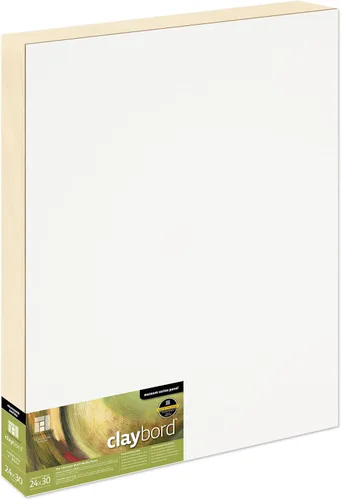 Miniatura 28 de Ampersand Art Supply Panel de pintura de madera: Serie Museo Claybord, 10 "x 10", 2" Perfil con acunado Perfil con cuna de 2