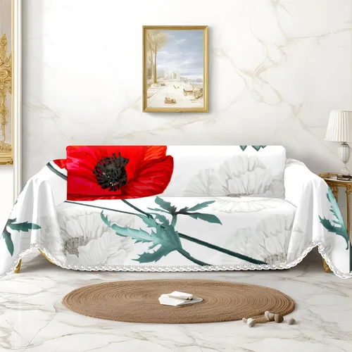 Miniatura 12 de Funda de sofá con estampado de piña a rayas, fundas de sofá para sillón, funda resistente a las manchas, protector universal de muebles