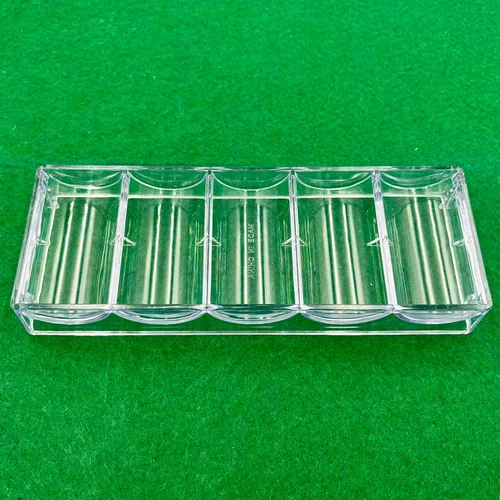 Miniatura 3 de SEETOOOGAMES Bandeja de fichas de póquer, soporte acrílico transparente para fichas de casino, vitrina de almacenamiento de fichas para Texas