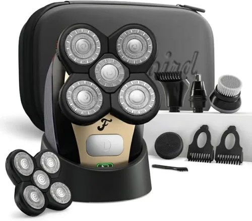 Miniatura 10 de FREEDOM GROOMING The FlexSeries - Afeitadora de cabello eléctrica inalámbrica y recargable para hombre; novedosa afeitadora con cuchillas