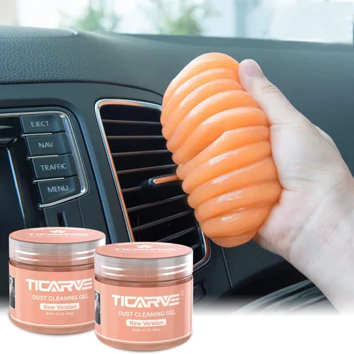 Miniatura 8 de TICARVE - Gel limpiador de autos, pasta limpiadora de autos, herramientas de limpieza, limpiador de interiores, juego de limpieza, limpiador