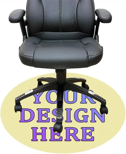 Miniatura 60 de Tapete redondo personalizado para silla de escritorio de oficina, diseño de tu propio logotipo de foto, texto, alfombrillas circulares