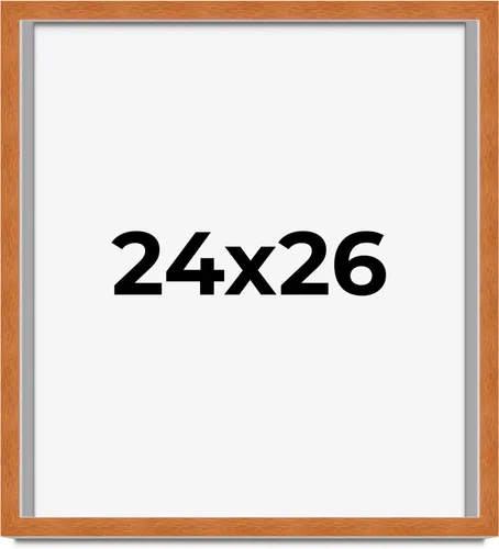 Miniatura 324 de Marco de 3 x 3 pulgadas, marco de madera maciza de nuez miel tradicional marrón Ancho de moldeo de 0.875 pulgadas Profundidad de conejo de 0.875