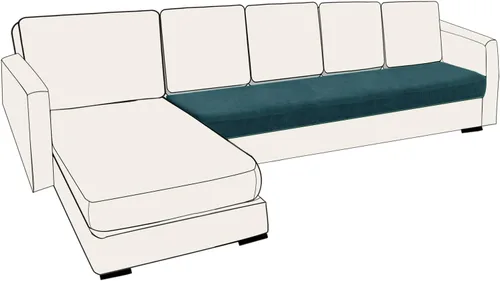 Miniatura 28 de UNBBRRL Fundas de cojín de asiento para sofá, elásticas, funda de cojín individual para sofá, fundas de cojín para sofá, fundas de héroe protegen