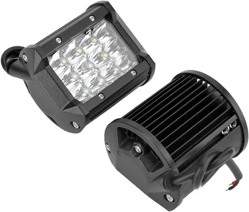 Miniatura 6 de Luz de trabajo LED, 1 par de 1 V-48 V 4 pulgadas 4 filas 36 W barra de luz de trabajo universal lámpara de conducción para camiones, carretillas