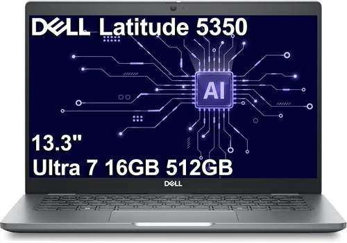 Miniatura 11 de Dell Latitude 5000 5350 Business AI PC Laptop (13.3" FHD, Intel 12-Core Ultra 7 165U vPro, 16GB DDR5 RAM, 1TB SSD), Backlit KB, Fingerprint, 1080p