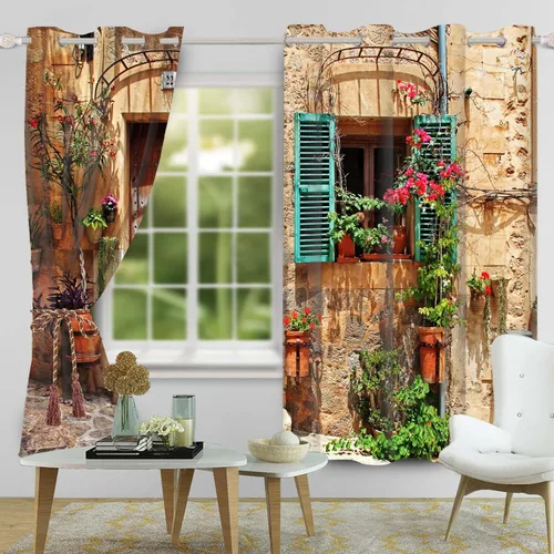 Miniatura 38 de Cortinas japonesas con pintura de tinta, monte Fuji, sol rojo, puesta de sol, hojas de bambú, cortinas de ventana para dormitorio, sala de estar