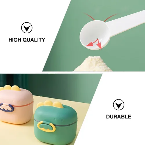 Miniatura 8 de Toddmomy Dispensador de fórmula Caja de leche en polvo con cuchara Contenedor portátil de alimentos para bebés de 4.33 x 4.13 x 3.34 pulgadas