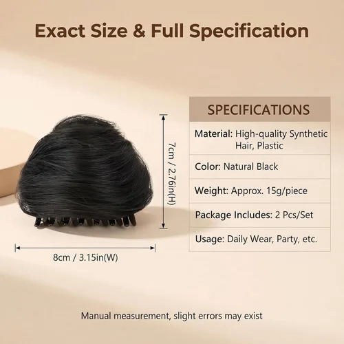 Miniatura 2 de Orejas de gato con clip de pinza de moño en moño espacial, extensiones de cabello con orejas de gato, accesorio de peluca, extensiones de cola