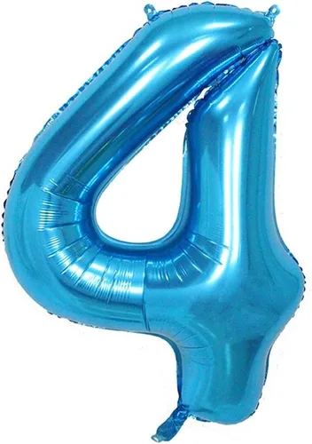 Miniatura 11 de Globos de números grandes del 0-9, color azul, 40 pulgadas, kit para decoraciones de fiesta de cumpleaños y baby showers para inflar con helio