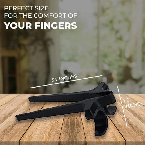 Miniatura 2 de Scooken 6 palillos de dedo para jugadores – Pinzas para agarrar aperitivos soporte en U – Utensilios para jugadores de aperitivos – Plástico