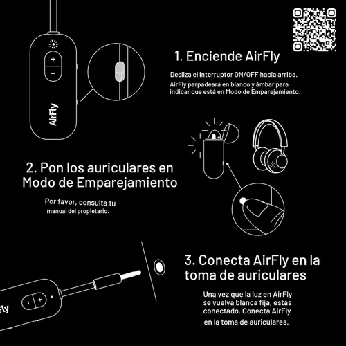 Miniatura 10 de Twelve South AirFly SE Adaptador de transmisor de audio inalámbrico Bluetooth para AirPods/auriculares, batería de más de 20 horas, funciona