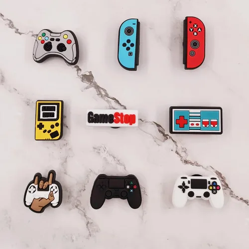 Miniatura 7 de 25 o 30 piezas de dijes para zapatos deportivos para niños y hombres, para videojuegos, camping, pesca, zuecos, decoración de zapatos, accesorios