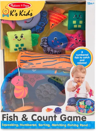 Miniatura 7 de Melissa & Doug K's Kids Fish and Count Juego de aprendizaje con 8 peces numerados para atrapar y liberar