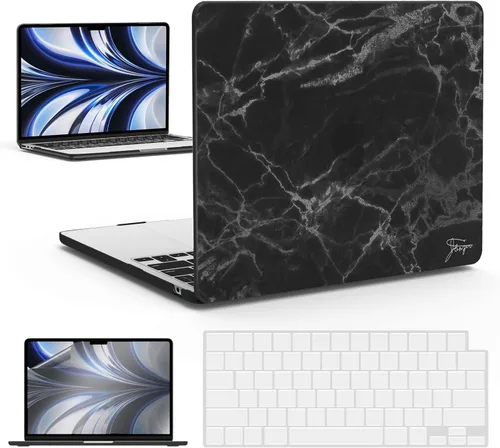 Miniatura 28 de IBENZER Funda para MacBook Air de 13 pulgadas 2026 2025 2024 2023 2022 M4 A3240 M3 A3113 M2 A2681, funda rígida con cubierta de teclado ScreenFilm