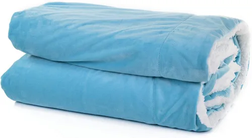 Miniatura 11 de Mintra Home Sherpa - Manta de franela suave (azul oscuro, 86 x 94 pulgadas (talla XL))