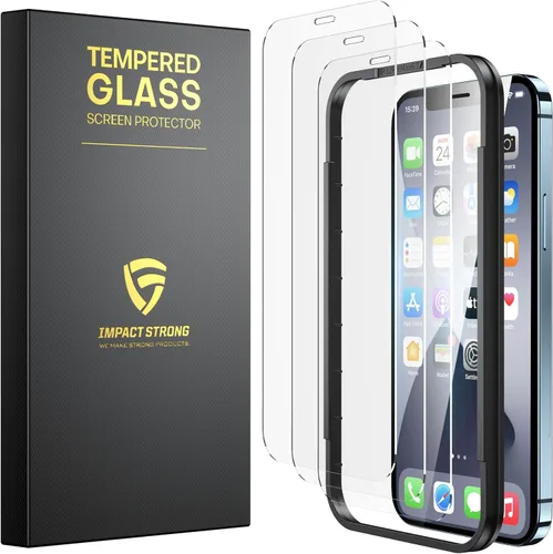 Miniatura 18 de ImpactStrong Paquete de 3 protectores de pantalla de vidrio templado inastillables para iPhone 17 Pro Max [marco de fácil instalación]