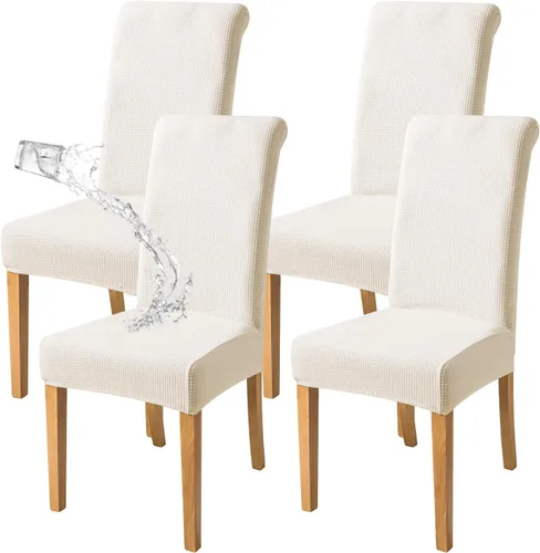 Miniatura 30 de FORCHEER Juego de 6 fundas para sillas de comedor, fundas elásticas para sillas de cocina, 6 piezas, fundas para silla Parson, paquete de 6, Flores
