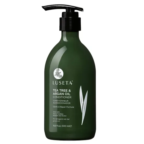 Miniatura 5 de Luseta Champú de aceite de árbol de té, 33.8 onzas, tratamiento natural anticaspa para cabello seco y dañado, sin sulfatos y seguro para cabello