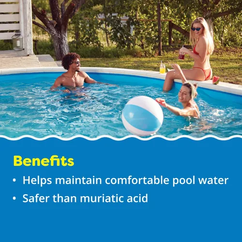 Miniatura 3 de In The Swim Aumento de alcalinidad para piscinas: aumenta la alcalinidad y equilibra los niveles de pH en el agua de tu piscina, 100% bicarbonato