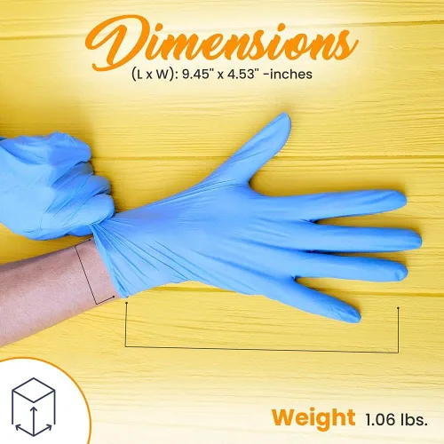 Miniatura 6 de 1000 guantes de mezcla de nitrilo y vinilo, guantes suaves de grado industrial
