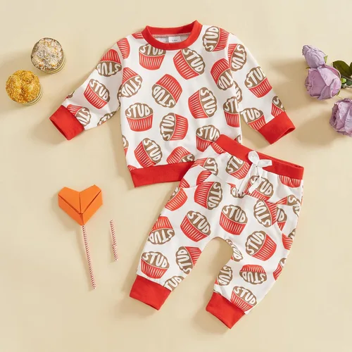 Miniatura 209 de Adobabirl Conjunto de sudadera y pantalones de Halloween para bebé, sudadera y pantalones con parche de calabaza para Halloween, otoño, ropa de bebé