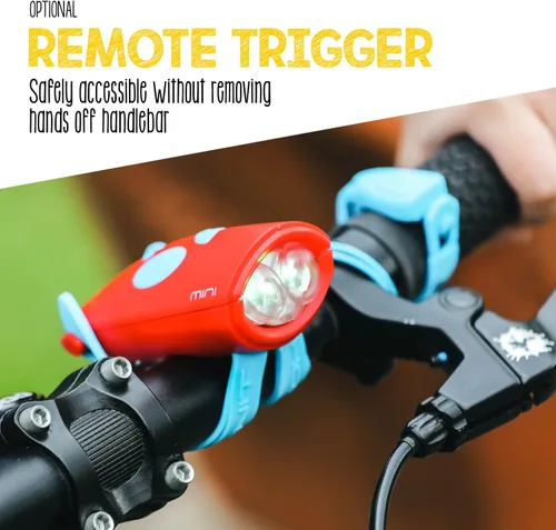 Miniatura 7 de Hornit Mini bocina de bicicleta y scooter con faros para niños
