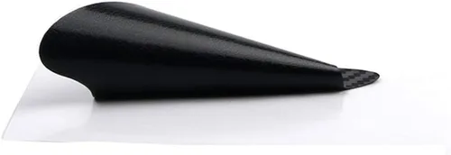 Miniatura 4 de KIMISS - 4 calcomanías antiarañazos para manija de automóvil, de fibra de carbono, universales, protectores de manijas de puerta, calcomanías