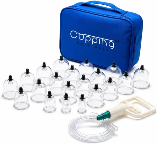 Miniatura 6 de Cupping Warehouse Juego de terapia de ventosas de policarbonato Poly Cups™ de 20 piezas Duradero y ligero PT, kit de ventosas miofasciales