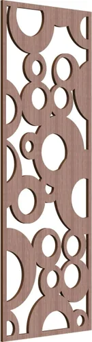 Miniatura 90 de Farwell Paneles de pared decorativos de madera con calado, 13 3/8 pulgadas de ancho x 34 3/8 pulgadas de alto x 1/4 de alto, roble rojo rojo