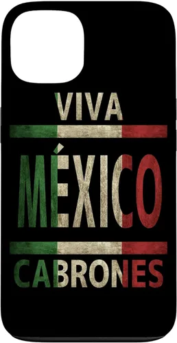 Funda con bandera mexicana para iPhone 13 Viva México Cabrones