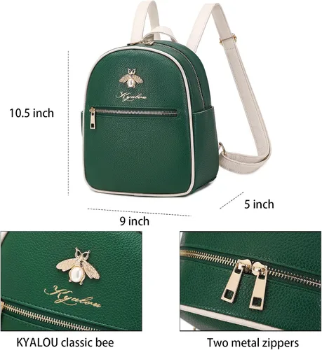 Miniatura 2 de Mochila pequeña para mujer, Verde, Mochilas Daypack