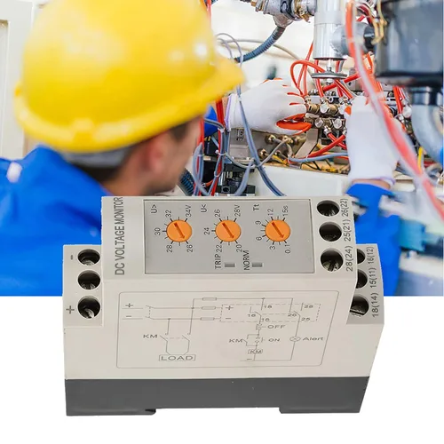 Miniatura 4 de Relé de monitoreo de sobretensión de bajo voltaje Disyuntor Módulo de control ajustable DC 12V/24V/36V/48V (DC24V)