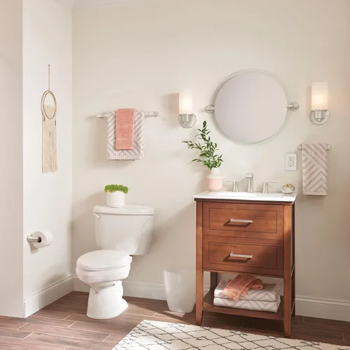 Miniatura 6 de Moen T6708BL Genta - Grifo de dos mandos para baño moderno.