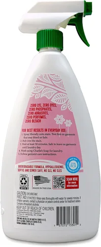 Miniatura 2 de Charlie's Soap Removedor de manchas pre-spray de lavandería (32 onzas líquidas), pretratamiento natural y removedor de manchas (paquete de 1)