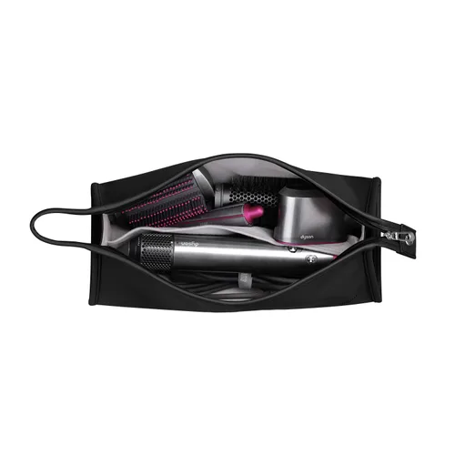 Miniatura 2 de Estuche de viaje de piel sintética portátil para Dyson Airwrap Styler/Dyson Supersonic Secador de pelo, impermeable, antiarañazos, a prueba de Negro
